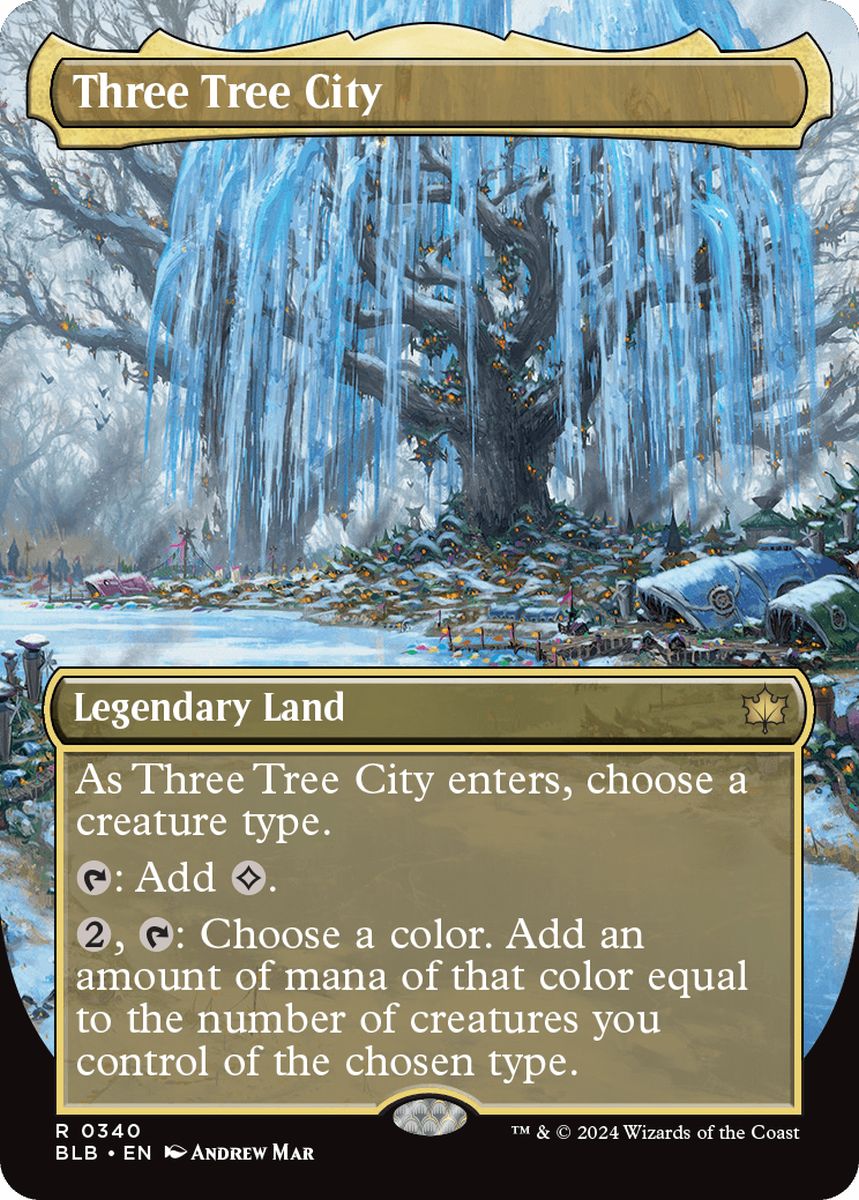 (英)【Foil】三本木市 / Three Tree City (Winter) ★ボーダーレス★(冬) 【BLB】 No.340