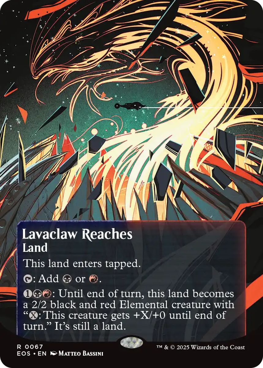 (英)【Foil】溶岩爪の辺境 / Lavaclaw Reaches ★ボーダーレス★(「星景ポスター」) 【EOS】 No.067