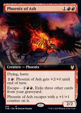 (英)【Foil】灰のフェニックス / Phoenix of Ash ★拡張枠★ 【THB】 No.319