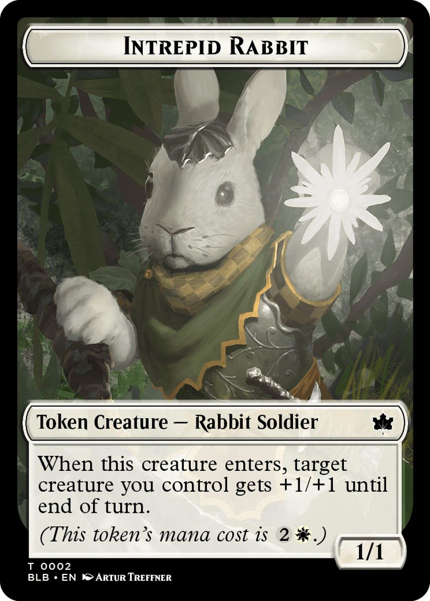 (英)剛胆な兎トークン / Intrepid Rabbit Token【BLB-TOKEN】 No.002