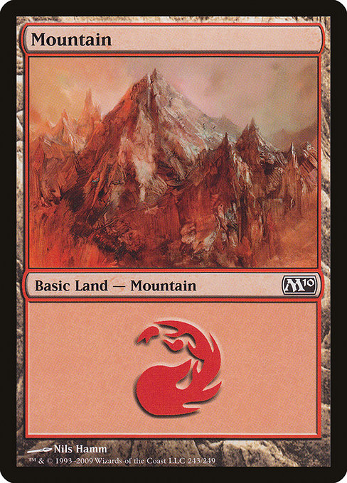 (英)【Foil】山 / Mountain【M10】 No.243