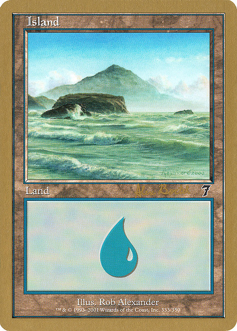 (英)島 / Island【WC01】 World Championship Decks 2001 Alex Borteh 金枠 No.090