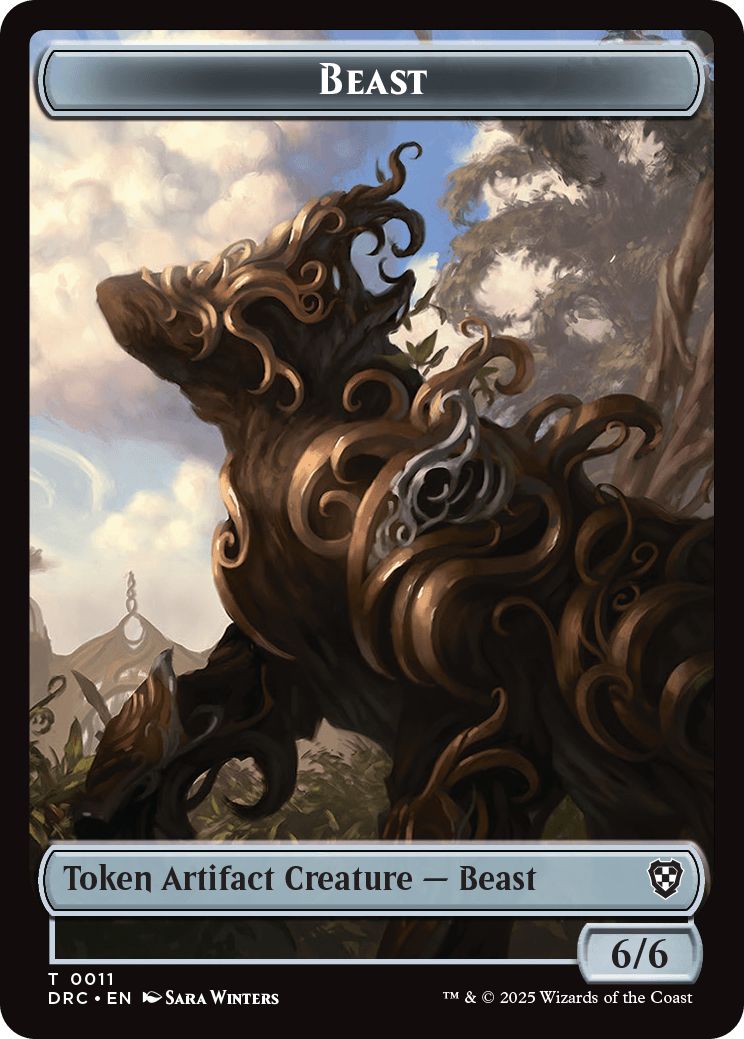 (英)ビーストトークン / Beast Token No.011 - 構築物トークン / Construct Token【DRC-TOKEN】 No.012