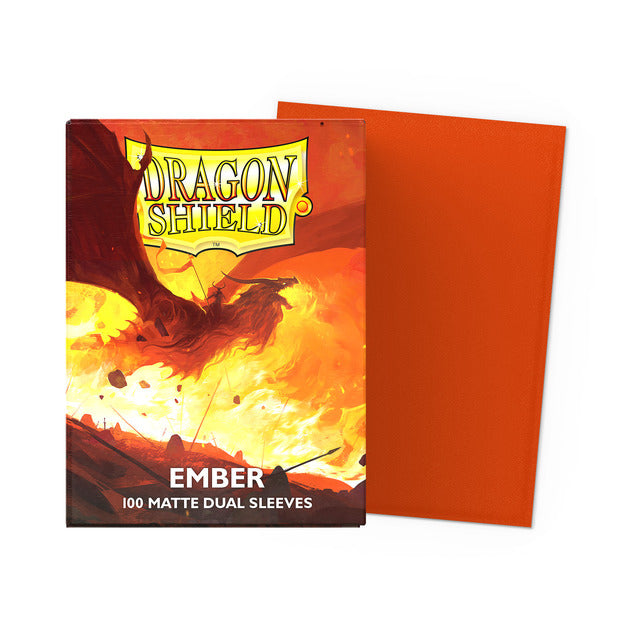 【サプライ】 ドラゴンシールド Dual Matte Sleeves Ember   ※発送方法は「ゆうパック」を選択してください。