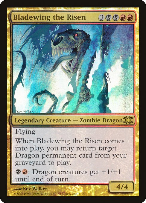 (英)【Foil】帰ってきた刃の翼 / Bladewing the Risen【FTVDRAGONS】 No.001