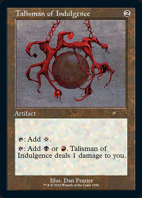 (英)【エッチングFoil】耽溺のタリスマン / Talisman of Indulgence【SLD】 旧枠 Dan Frazier Is Back Again: The Allied Talismans No.1054