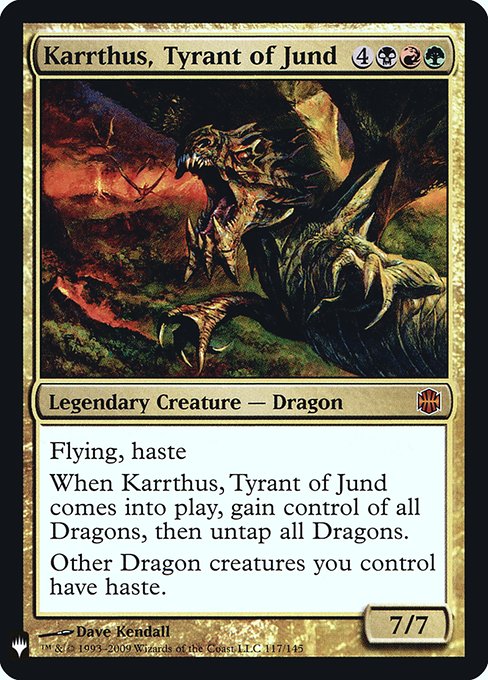 (英)【Foil】ジャンドの暴君、カーサス / Karrthus, Tyrant of Jund【MB1】 No.087