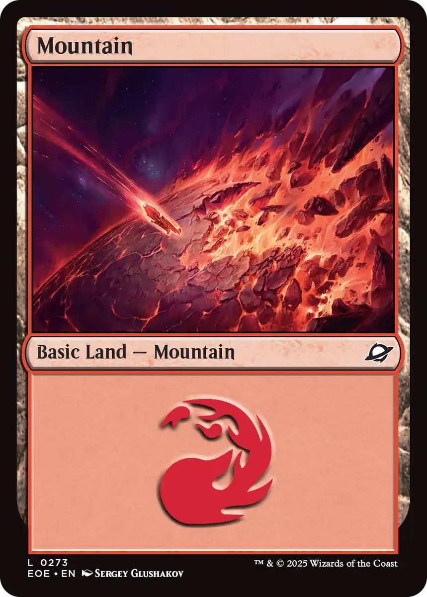 (英)【Foil】山 / Mountain【EOE】 No.273