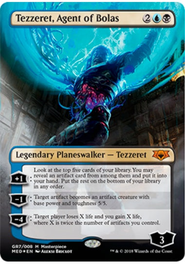 (英)【Foil】ボーラスの工作員、テゼレット / Tezzeret, Agent of Bolas【GRNMED】 No.GR7