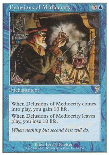 (英)【Foil】凡人の錯覚 / Delusions of Mediocrity【7ED】 No.070