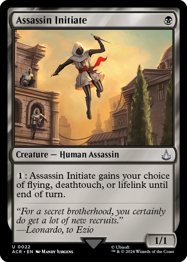 (英)【Foil】アサシンの新入り / Assassin Initiate【ACR】 No.022