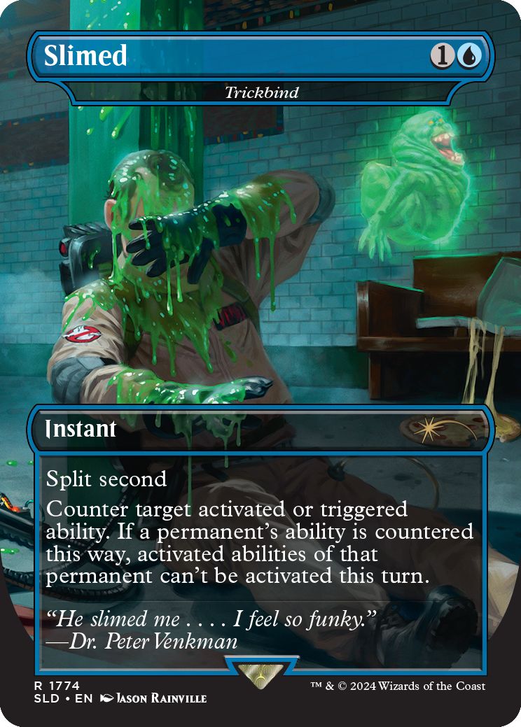 (英)Slimed[計略縛り / Trickbind]【SLD】 Secret Lair x Ghostbusters: Slimer No.1774