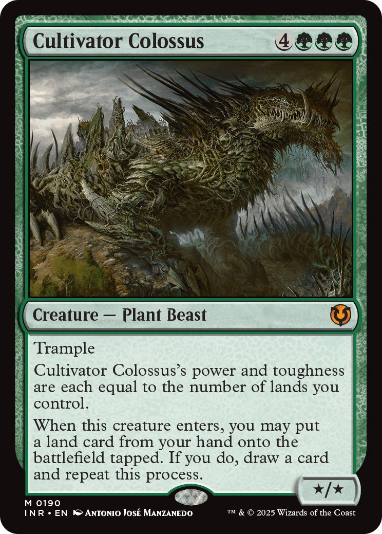(英)【Foil】耕作する巨躯 / Cultivator Colossus【INR】 No.190
