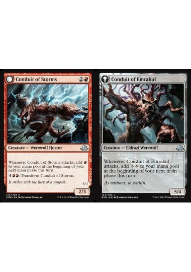 (英)【Foil】嵐の伝導者 / Conduit of Storms - エムラクールの伝導者 / Conduit of Emrakul【EMN】 No.124