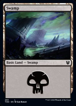 (英)【Foil】沼 / Swamp【THB】 No.283