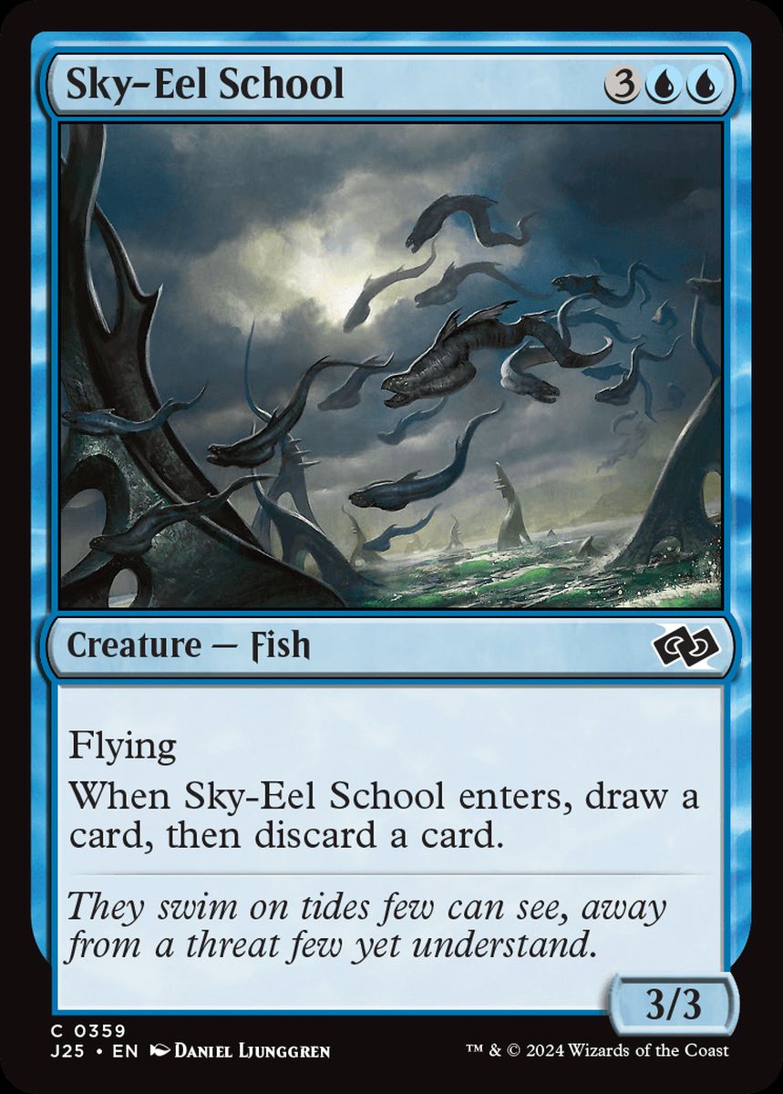 (英)空長魚の群れ / Sky-Eel School【J25】 No.359