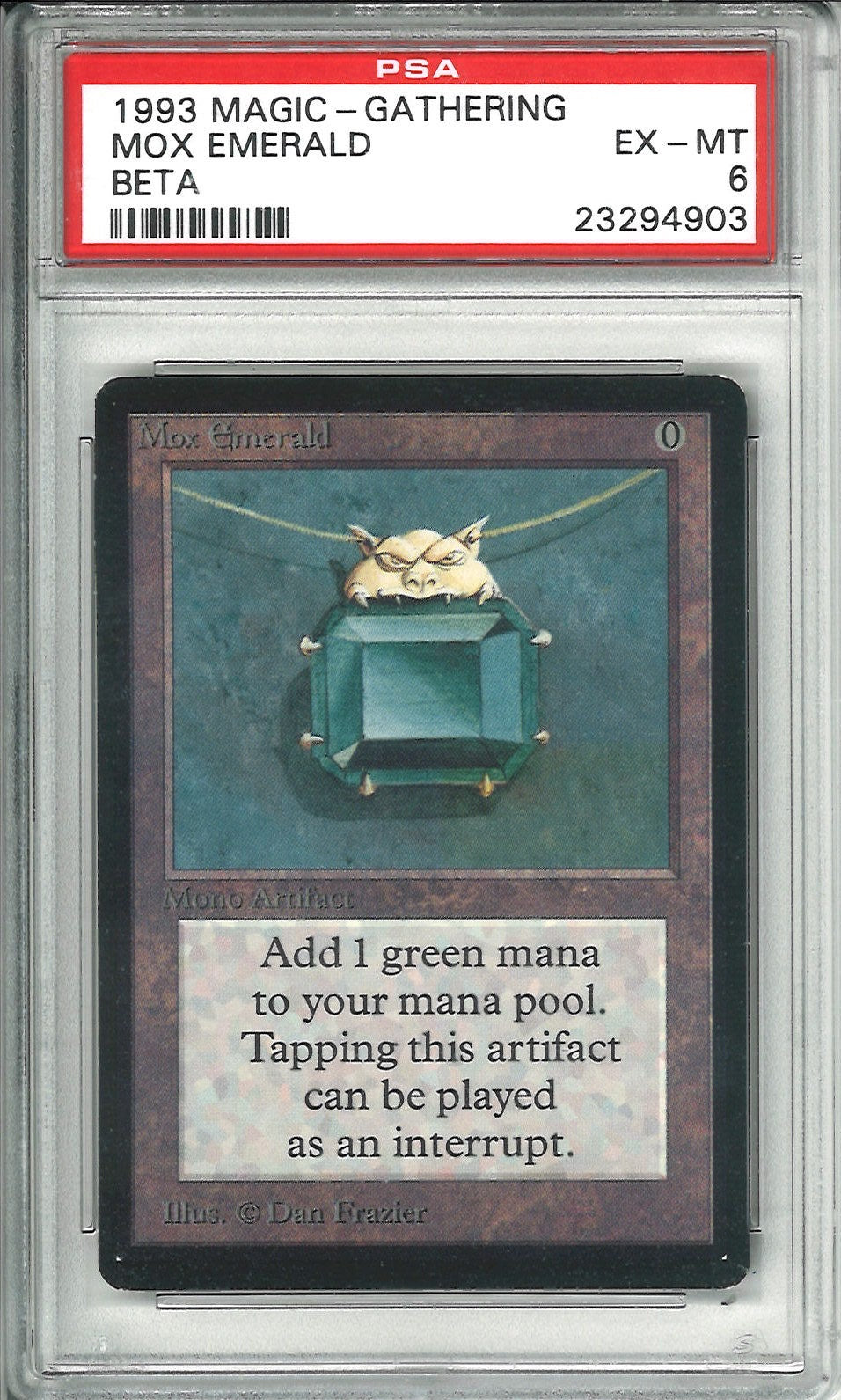 [鑑定品](英)Mox Emerald【BETA】 PSA6 ID:23294903