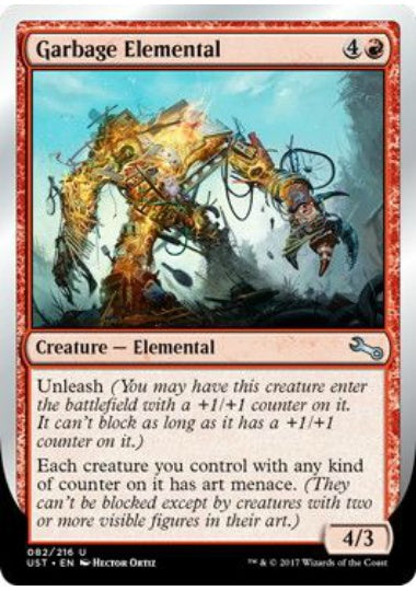 (英)【Foil】Garbage Elemental 【UST】 (Unleash)No.082E