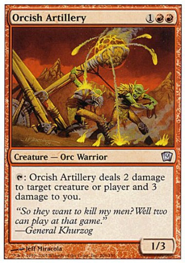 (英)【Foil】オーク弩弓隊 / Orcish Artillery【9ED】 No.206