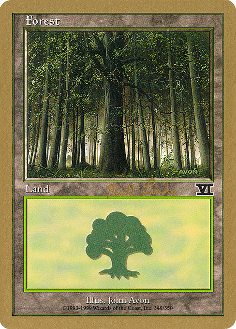 (英)森 / Forest【WC99】 World Championship Decks 1999 Matt Linde 金枠 No.099