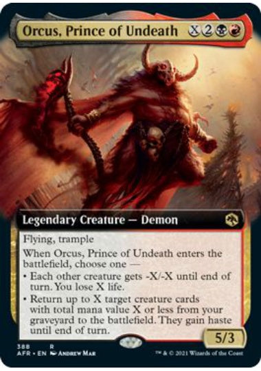 (英)不死のプリンス、オルクス / Orcus, Prince of Undeath ★拡張枠★ 【AFR】 No.388