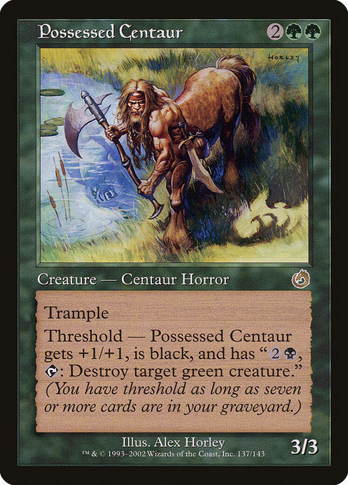 (英)【Foil】取り憑かれたケンタウルス / Possessed Centaur【TOR】 No.137
