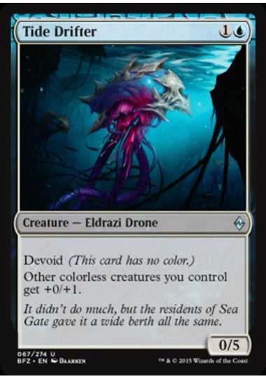 (英)【Foil】波に漂うもの / Tide Drifter【BFZ】 No.067