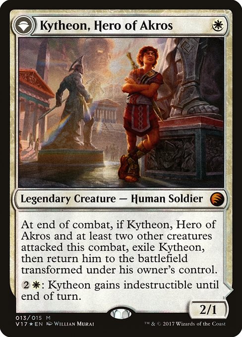 (英)【Foil】アクロスの英雄、キテオン / Kytheon, Hero of Akros - 歴戦の戦士、ギデオン / Gideon, Battle-Forged【FTVTRANSFORM】 No.013