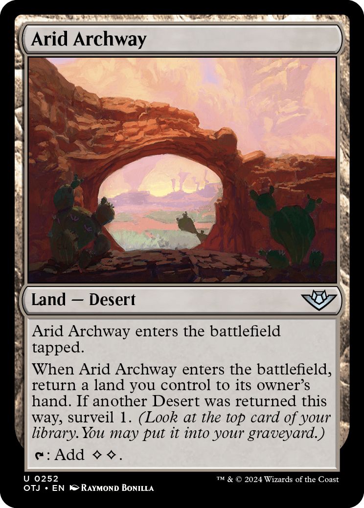 (英)乾燥地帯のアーチ道 / Arid Archway【OTJ】 No.252