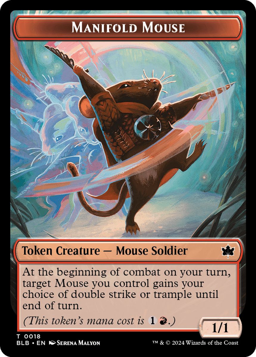 (英)多様な鼠トークン / Manifold Mouse Token【BLB-TOKEN】 No.018