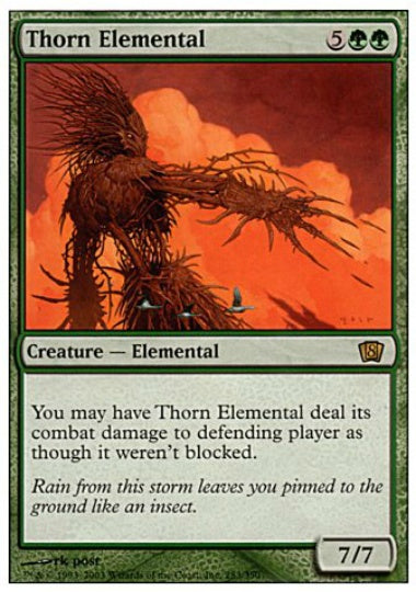 (英)【Foil】茨の精霊 / Thorn Elemental【8ED】 No.283