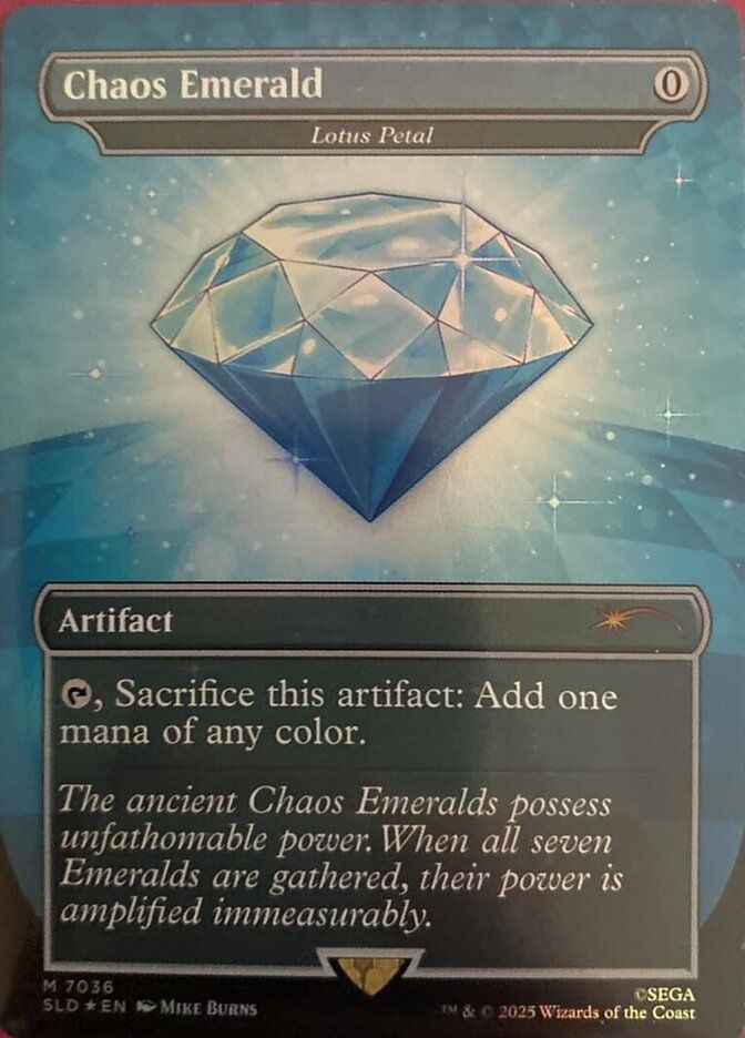 (英)【Foil】Chaos Emerald[水蓮の花びら / Lotus Petal]【SLD】 Secret Lair x Sonic: Friends & Foes No.7036