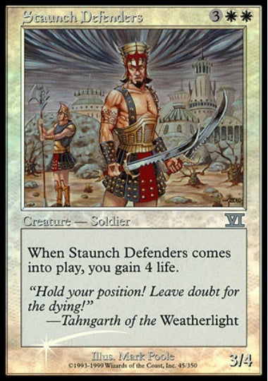 (英)【Foil】堅牢な防衛隊 / Staunch Defenders【PRM】旧枠 FNMプロモ No.114