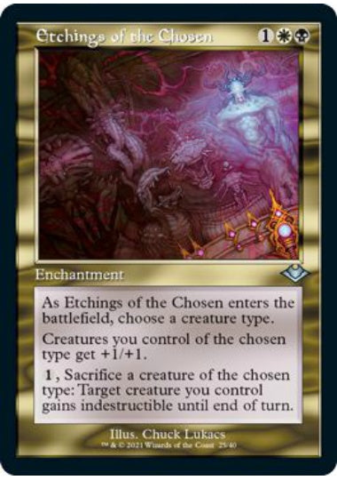 (英)【Foil】選ばれしものの食刻 / Etchings of the Chosen ★旧枠★ 【MH1R】 No.025