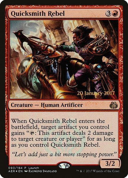 (英)【Foil】速製職人の反逆者 / Quicksmith Rebel【PRM】発売記念週末プロモ No.004