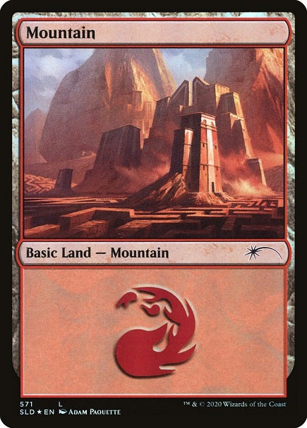 (英)【Foil】山 / Mountain【SLD】 No.571