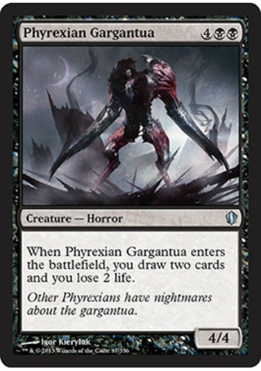 (英)ファイレクシアのガルガンチュア / Phyrexian Gargantua【C13】 No.087