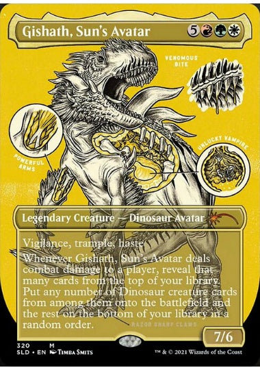 (英)【エッチングFoil】太陽の化身、ギシャス / Gishath, Sun's Avatar【SLD】 Monster Anatomy 101 No.320