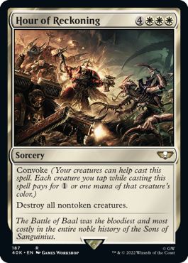 (英)【Surge-Foil】報いの時 / Hour of Reckoning【40K】 No.187