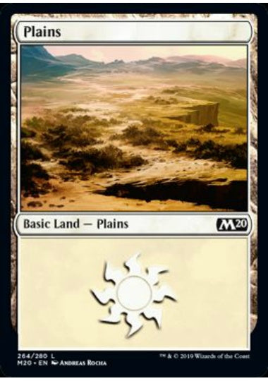 (英)【Foil】平地 / Plains【M20】 No.264
