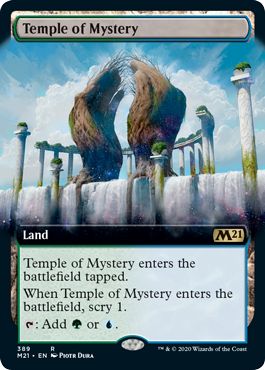 (英)【Foil】神秘の神殿 / Temple of Mystery ★拡張枠★ 【M21】 No.389