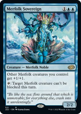 (英)マーフォークの君主 / Merfolk Sovereign【J22】 No.321