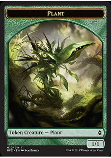 (英)植物トークン / Plant Token【BFZ-TOKEN】 No.010