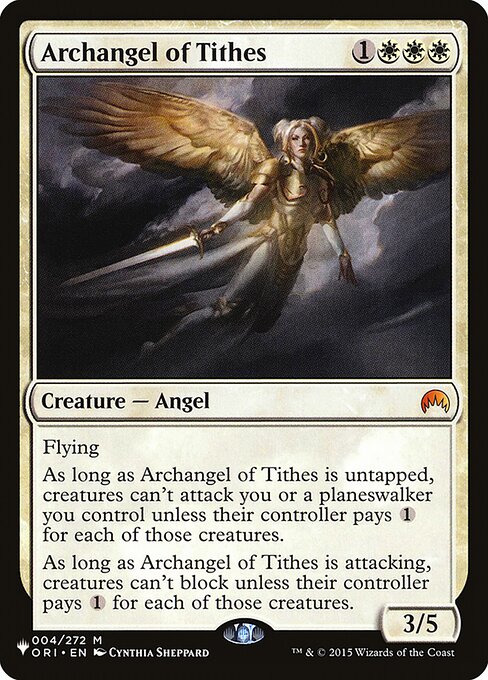 (英)【Foil】徴税の大天使 / Archangel of Tithes【SLD-C23-02】Angels: They're Just Like Us but Cooler and with Wings No.007
