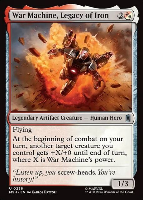(英)アイアンマンの遺志、ウォーマシン / War Machine, Legacy of Iron【MSH】 No.238