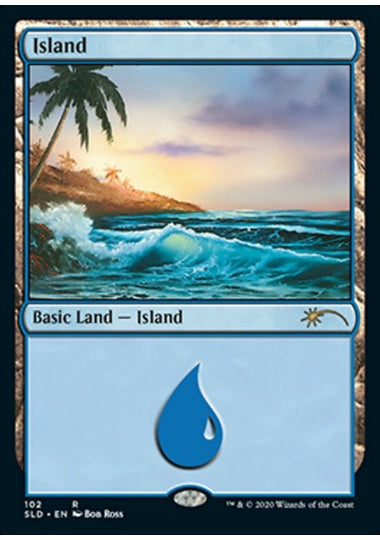 (英)【Foil】島 / Island【SLD】Happy Little Gathering No.102