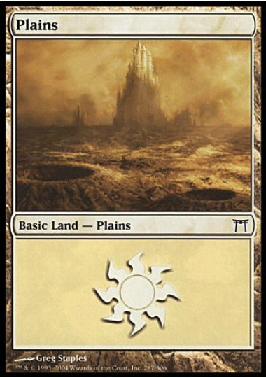 (英)【Foil】平地 / Plains【CHK】 No.287