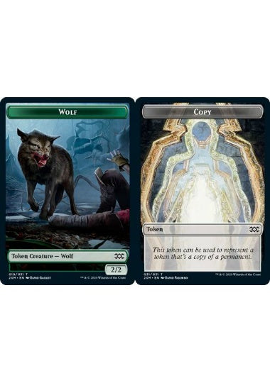 (英)【Foil】狼トークン / Wolf TokenNo.019 - コピートークン / Copy Token【2XM-TOKEN】 No.031