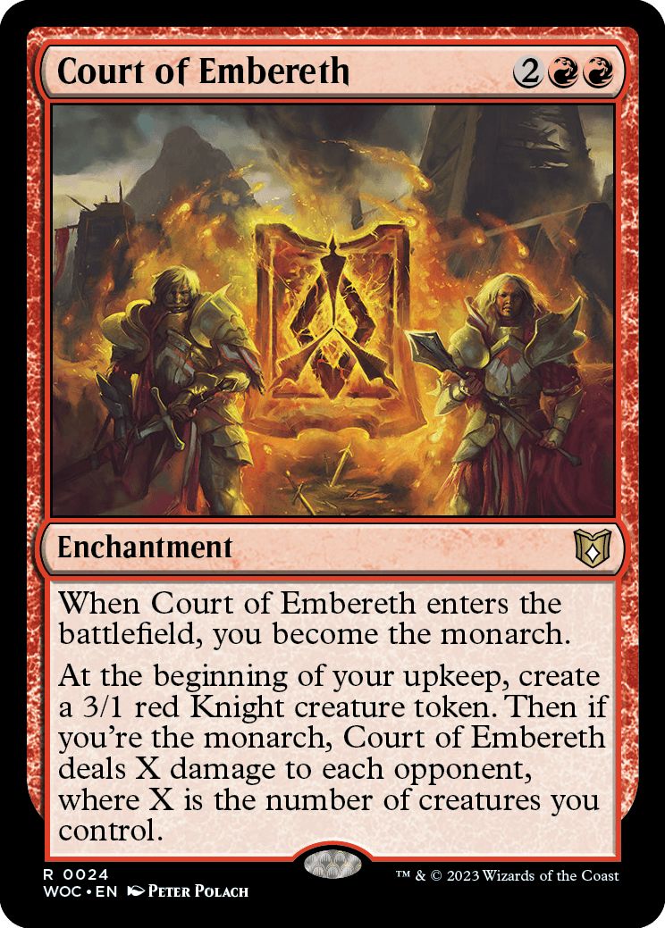 (英)【Foil】エンバレスの宮廷 / Court of Embereth【WOC】 No.024