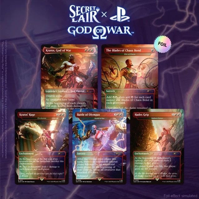 (英)Secret Lair x God of War: Greek Foil Edition 【BOX】 ※発送方法は「ゆうパック」を選択してください。